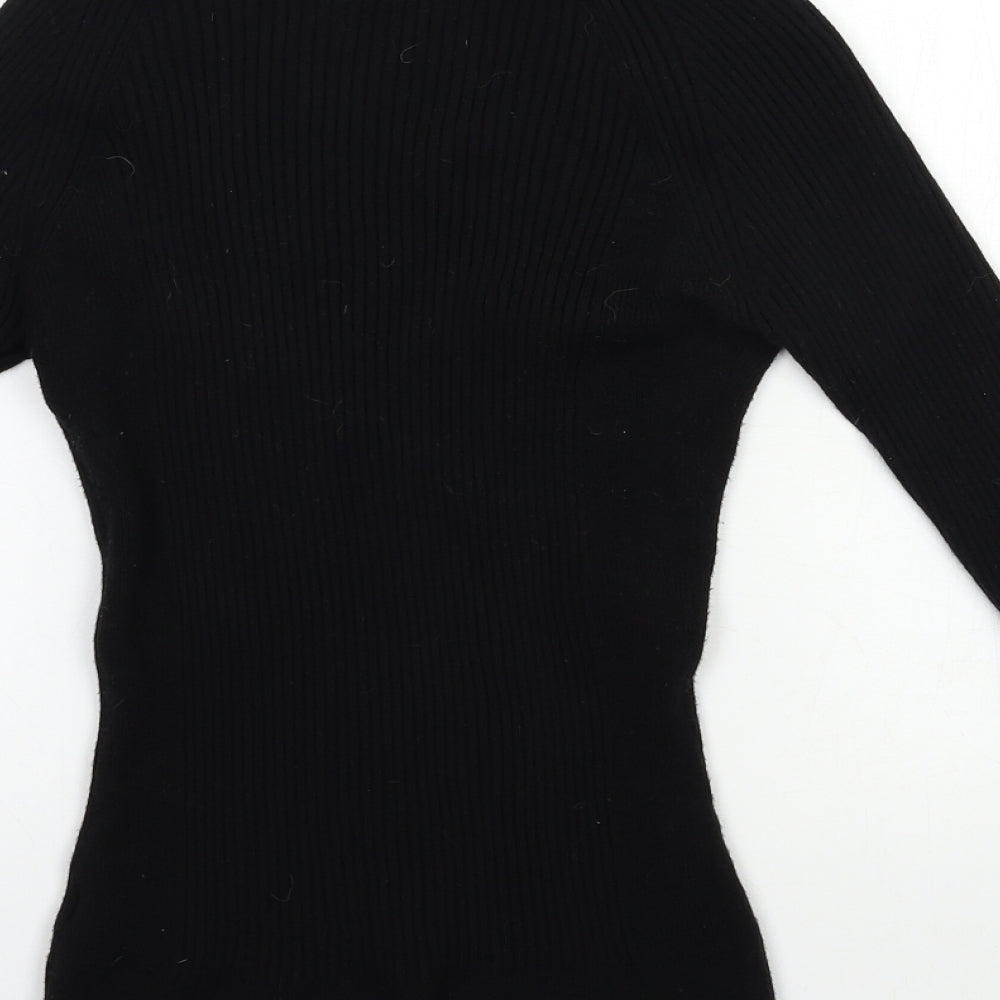Primark Womens Black Knit Pullover Jumper Size 14