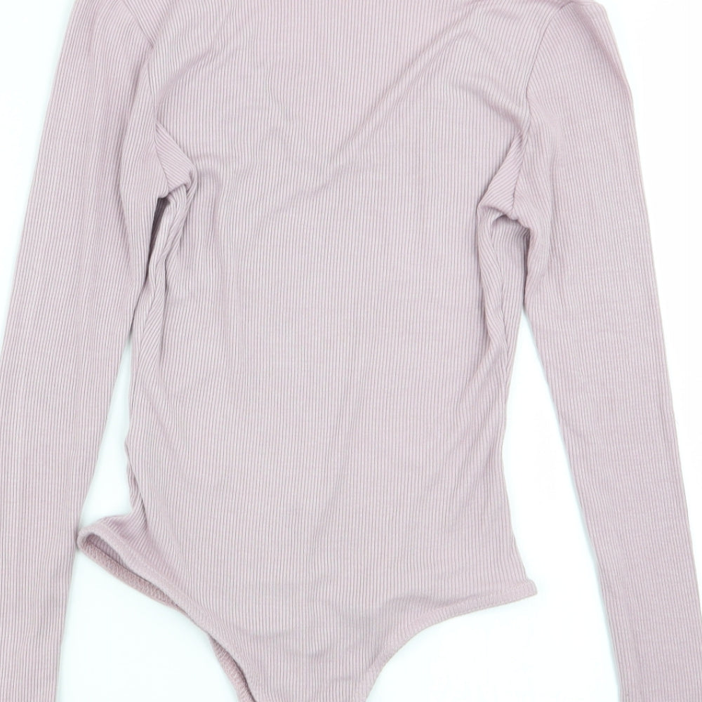 Missguided Womens Pink Bodysuit One-Piece Size 6