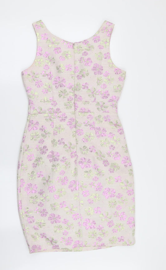 Uttam Boutique Womens Multicoloured Floral Fit & Flare Size 8