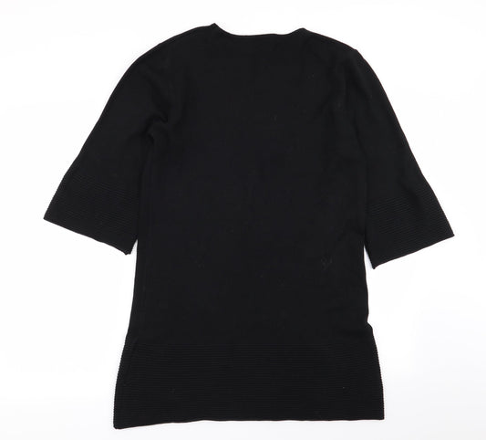 Sleek Chic Womens Black Jumper Dress Size M