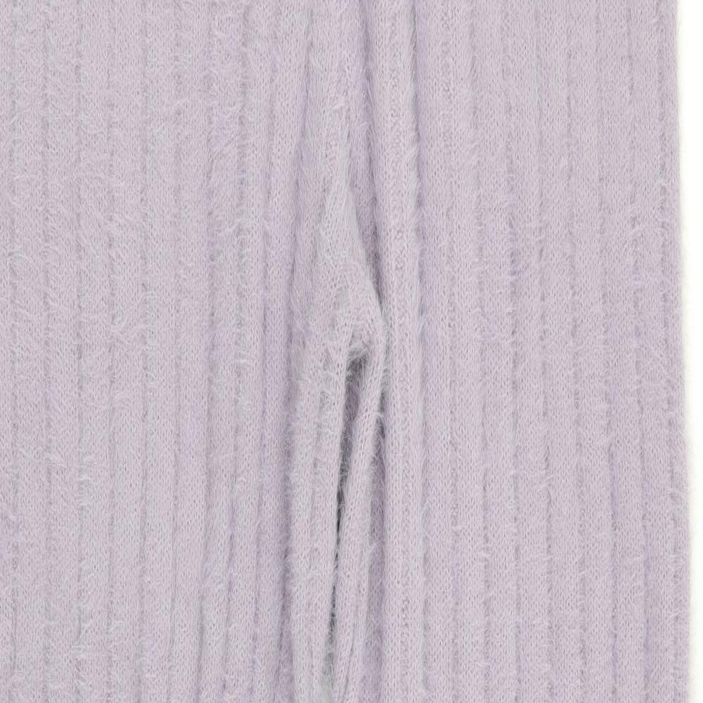 Boohoo Womens Purple Trousers Size M L30 in - Stretch waistband