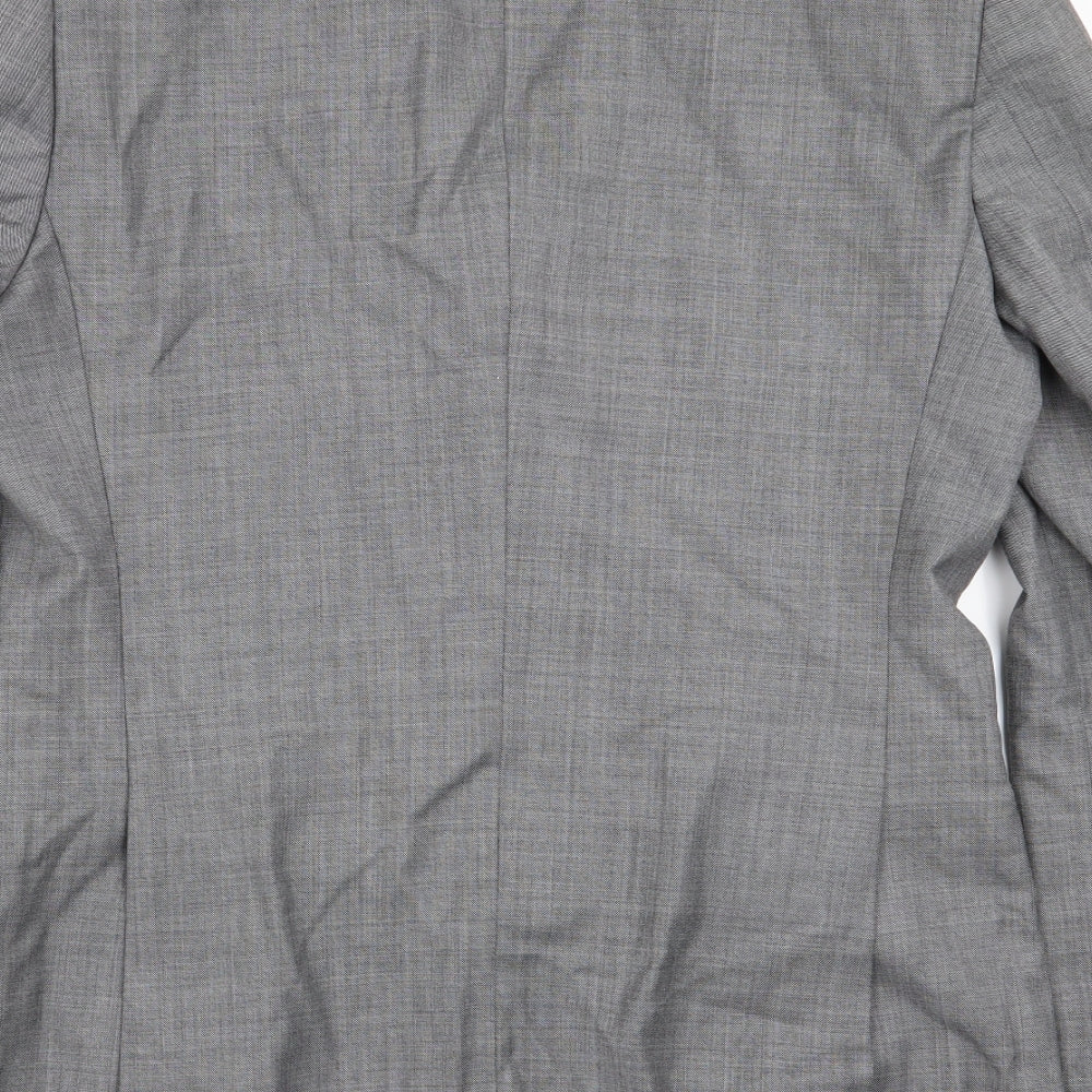 Topman Mens Grey Jacket Blazer Size 36