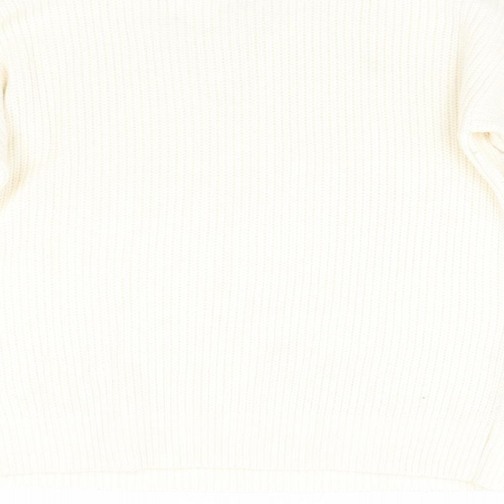 New Look Womens Ivory Knit Pullover Jumper Size 14