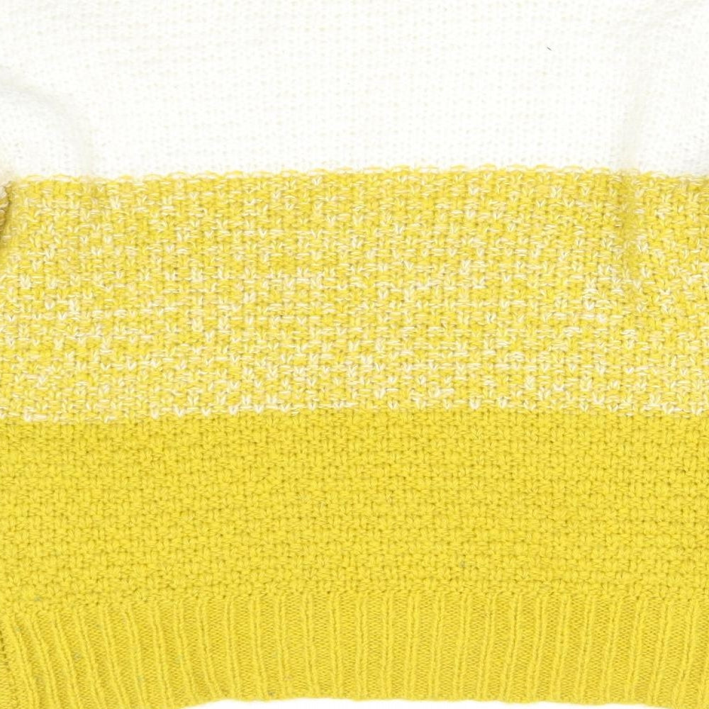 Primark Womens Yellow Knit Pullover Jumper Size XS