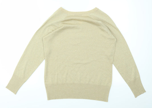 EWM Womens Gold Basic T-Shirt Size M