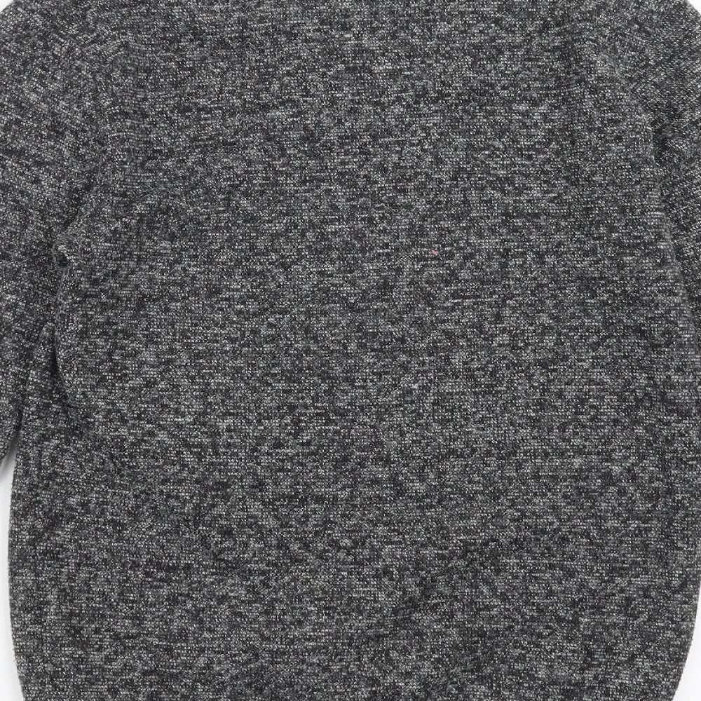 Brand and care label for ACW men’s grey pullover sweatshirt, size M