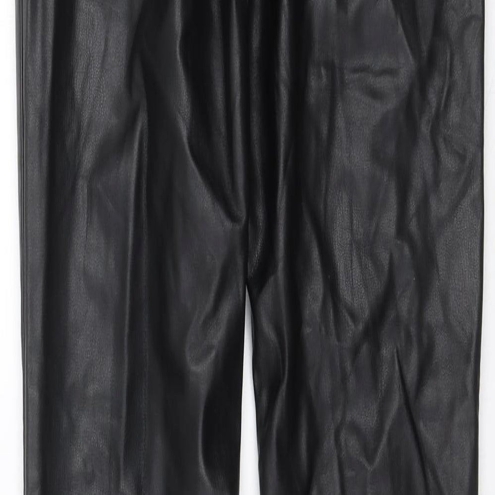 Preworn Womens Black Trousers Size 26 in L36 in