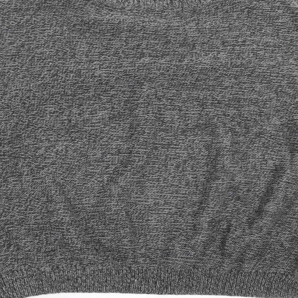 Brave Soul Womens Grey Knit Pullover Jumper Size L