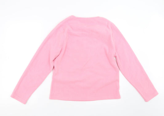 Nightwear Essentials Womens Pink Solid Top Pyjama Top Size 10 - owl