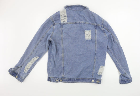Preworn Womens Blue Jacket Coat Size L