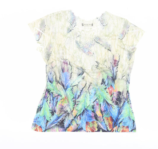 punto marques Womens Multicoloured Basic Blouse Size S