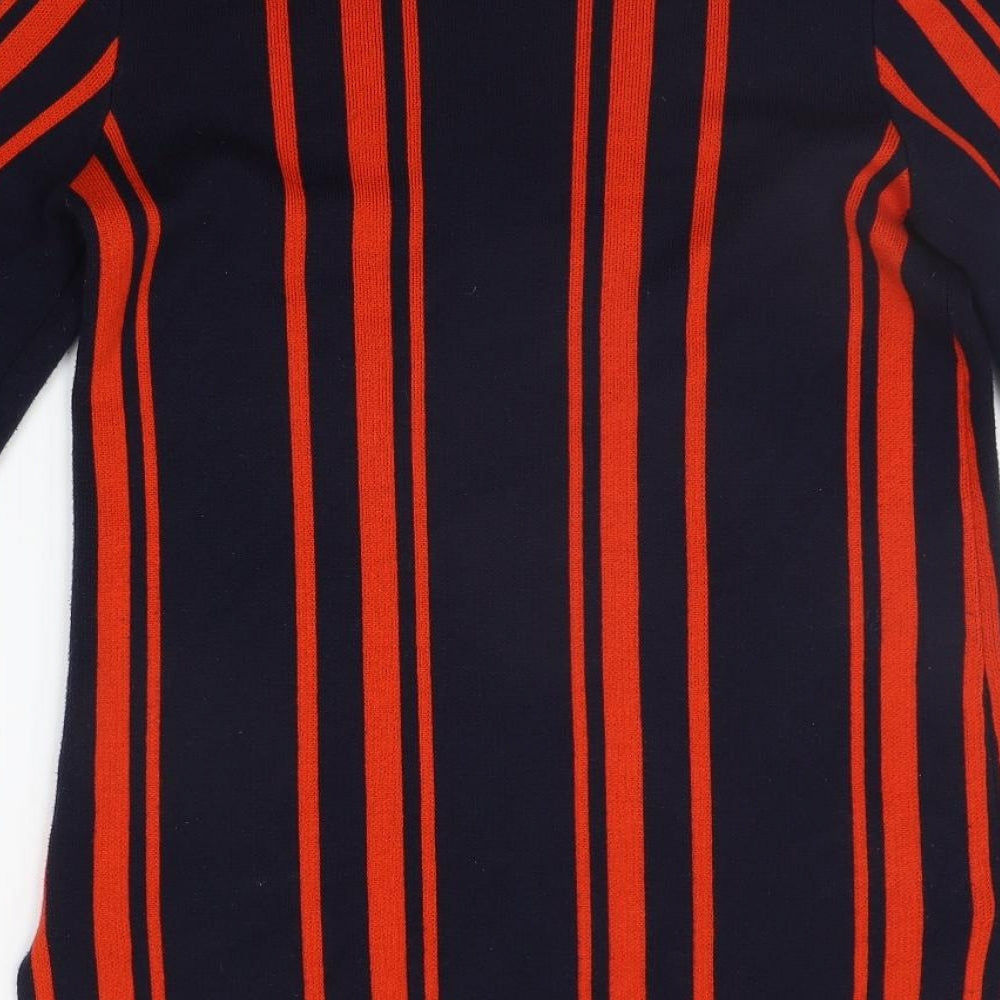 Matalan Womens Blue Striped Pullover Jumper Size S
