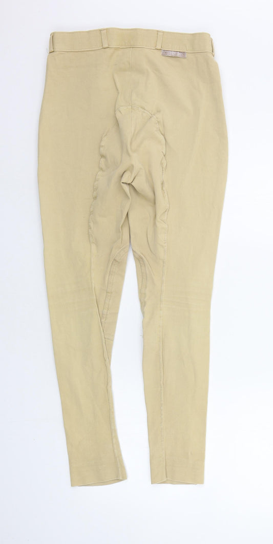 Harry Hill Womens Beige Trousers Size 28 in L27 in