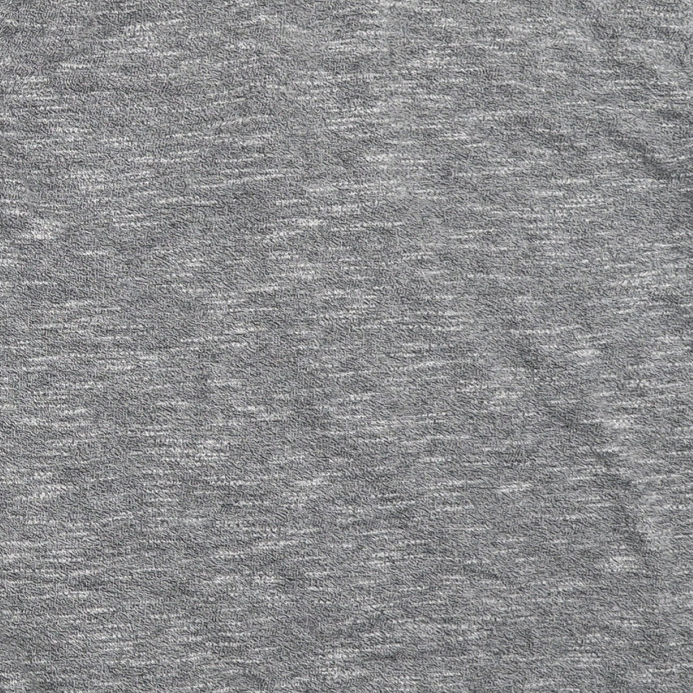 Brand and care label for ASOS women’s grey jacket, size L