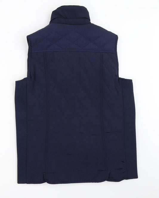 EWM Womens Blue Gilet Coat Size S