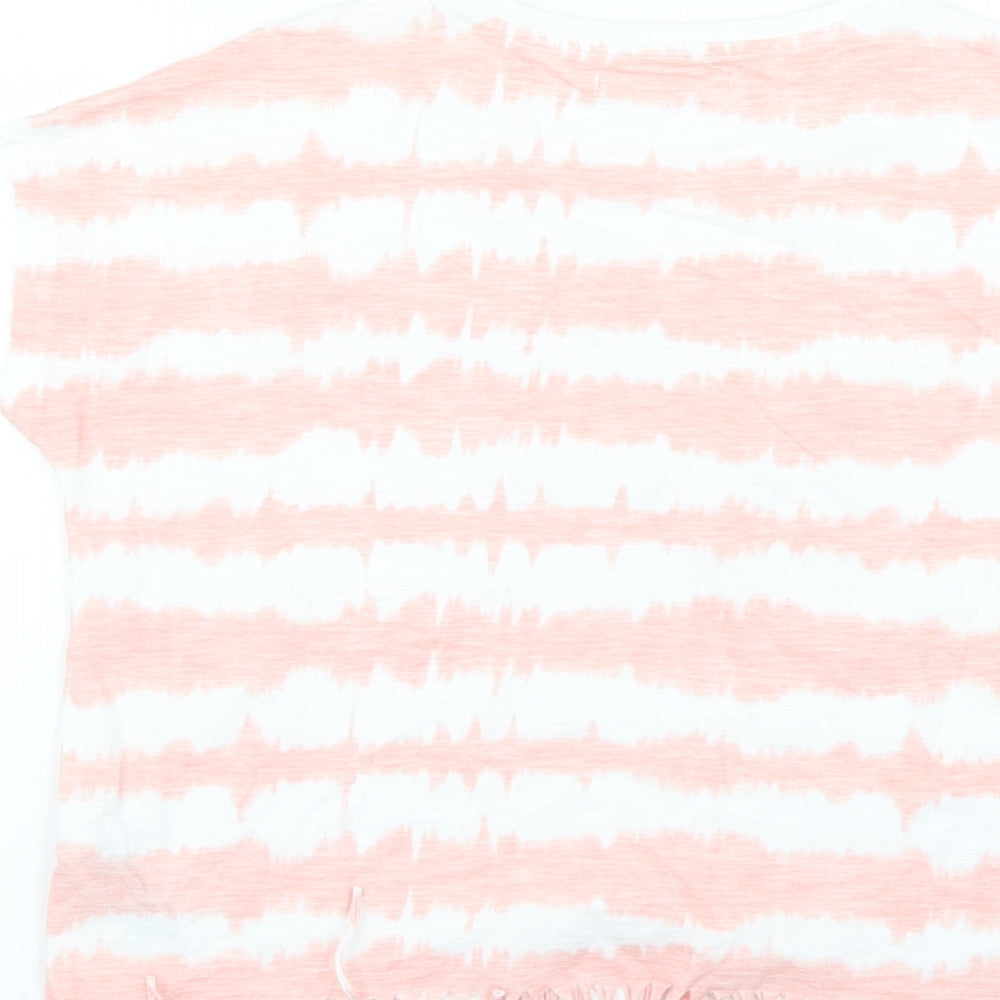 Marks and Spencer Girls Multicoloured Geometric Basic T-Shirt Size 12-13 Years