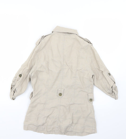 Atmosphere Womens Beige Jacket Coat Size 10