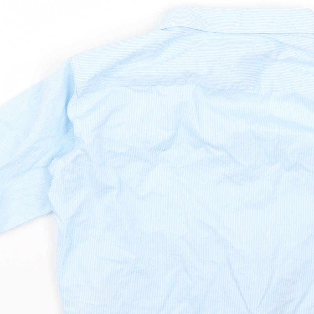 name it Boys Blue Striped Basic Button-Up Size 5-6 Years