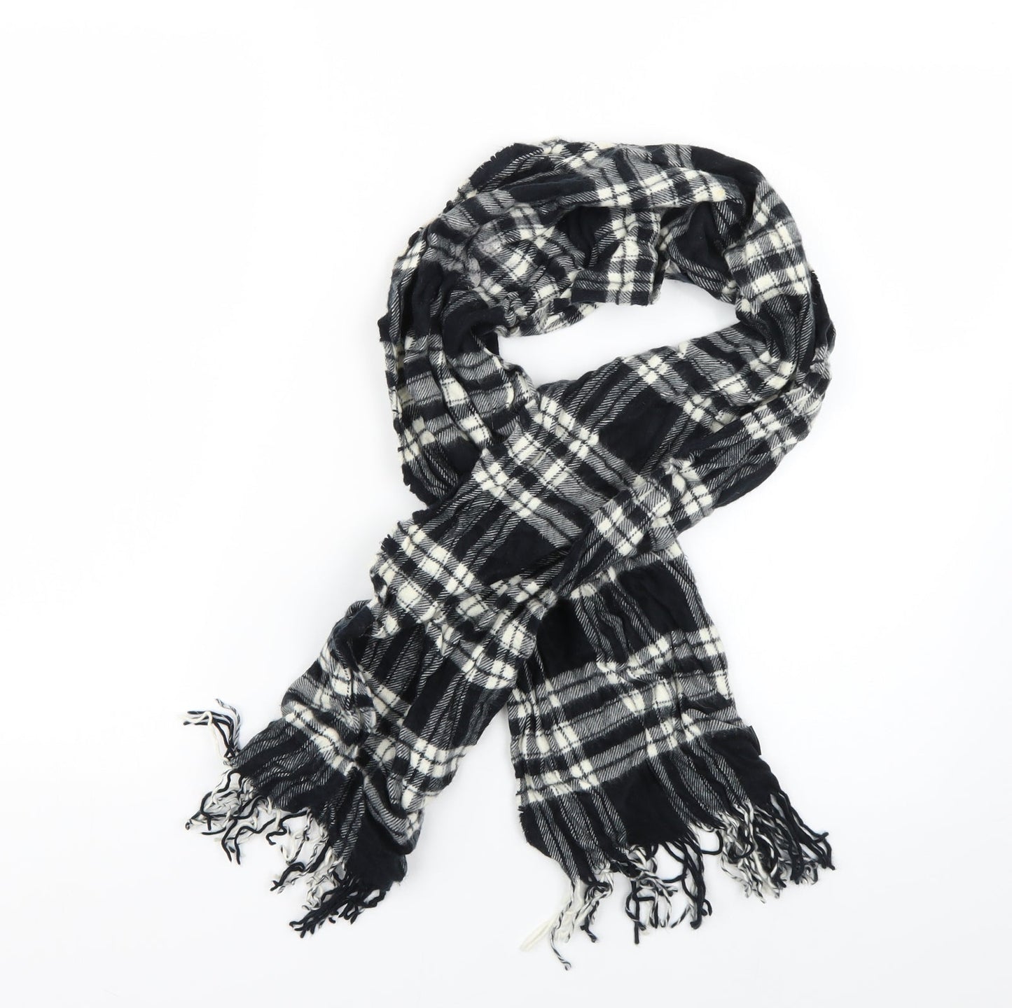 Savile Row Womens Multicoloured Check Scarf