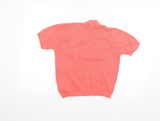 glimpse design Womens Orange Basic T-Shirt Size L