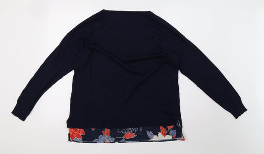 Anthology Womens Blue Pullover Sweatshirt Size 14