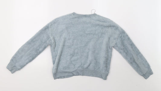 Topshop Womens Green Pullover Sweatshirt Size 6