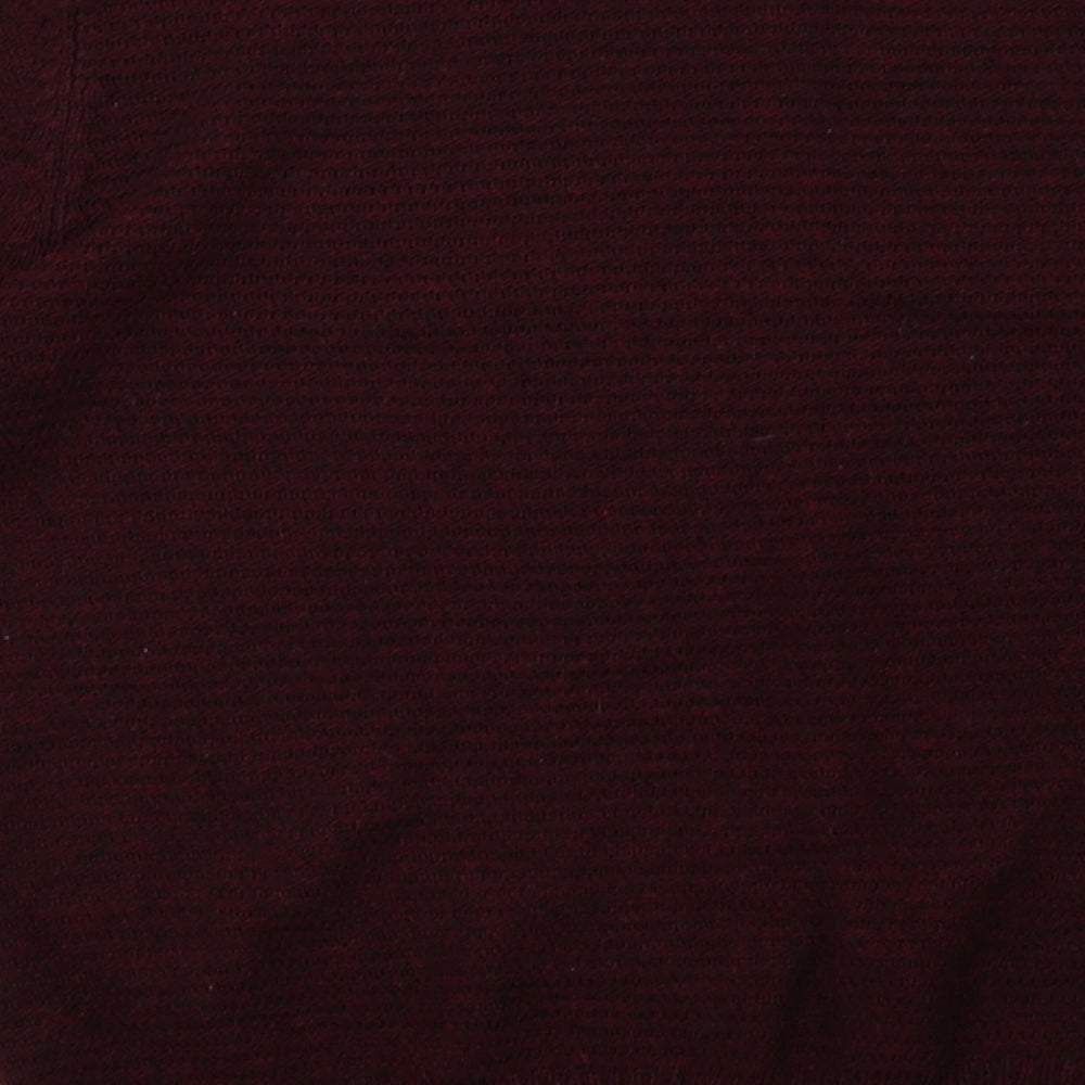 Cedar Wood State Mens Red Knit Pullover Sweatshirt Size XL