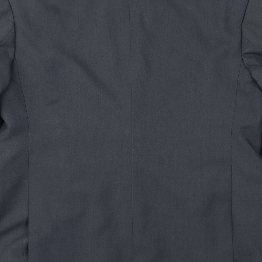 Preworn Mens Grey Jacket Suit Jacket Size 36
