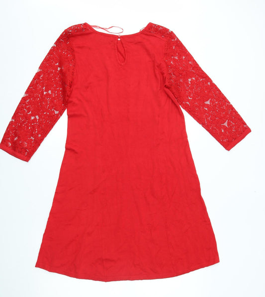 F&F Womens Red A-Line Size 14