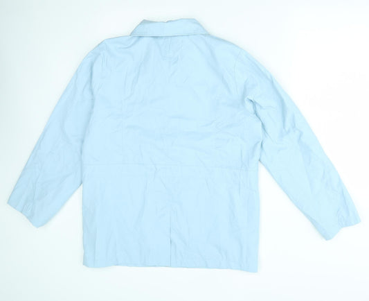 happit Womens Blue Jacket Size M
