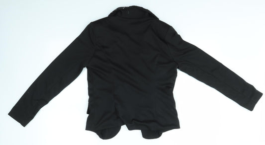 MAX AND RILEY Womens Black Jacket Blazer Size S