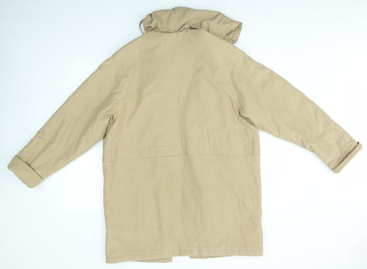 EWM Womens Brown Overcoat Coat Size 12