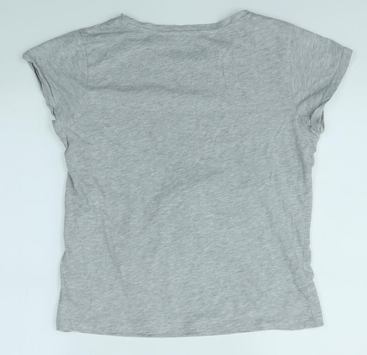 Preworn Womens Grey Top Pyjama Top Size S - YAWN DOG