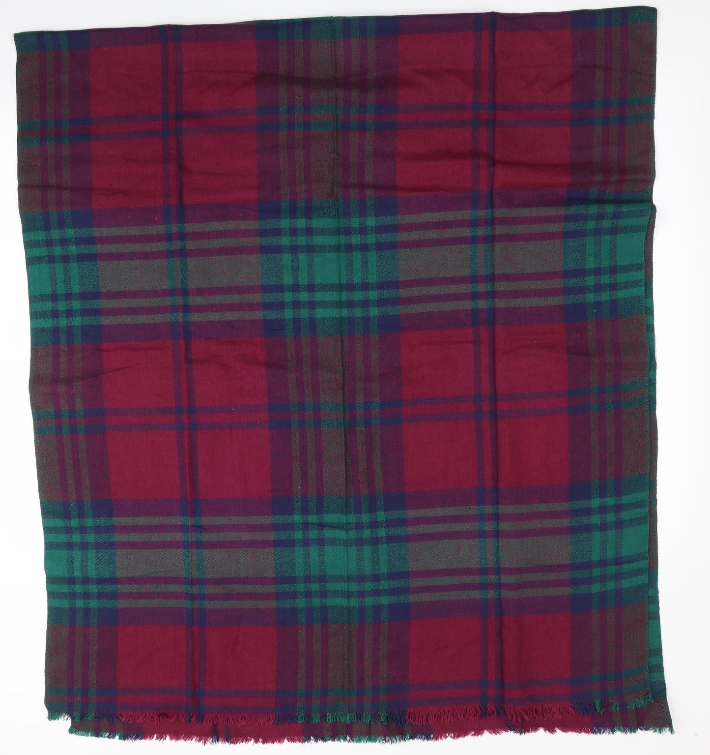 Preworn Red Check Shawl/Wrap