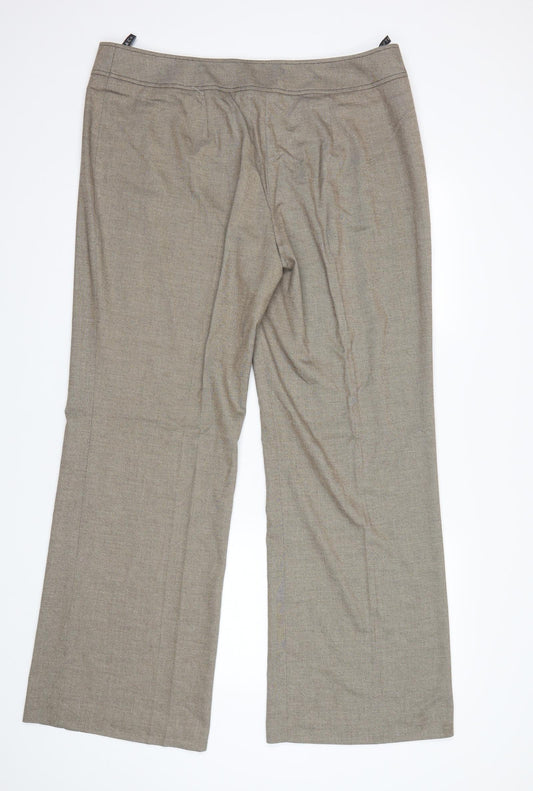 Alex&Co Womens Beige Dress Pants Trousers Size 20 L32 in