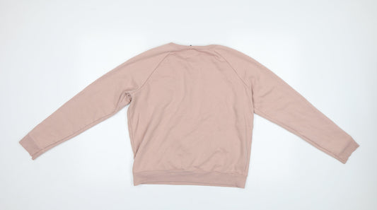 New Look Womens Pink Pullover Sweatshirt Size 14 - Love