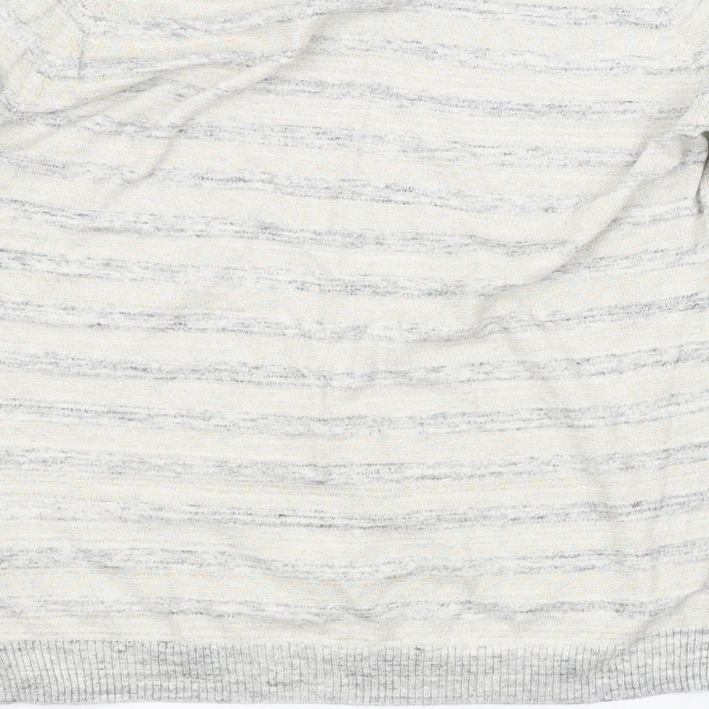 Scotch & Soda Womens Grey Striped Pullover Jumper