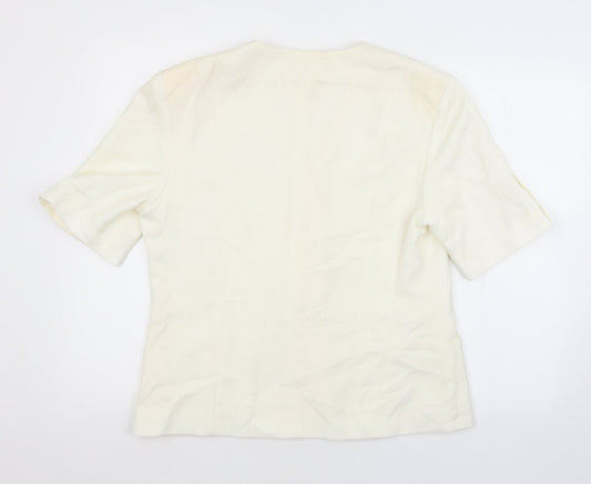 Preworn Womens White Jacket Size 14
