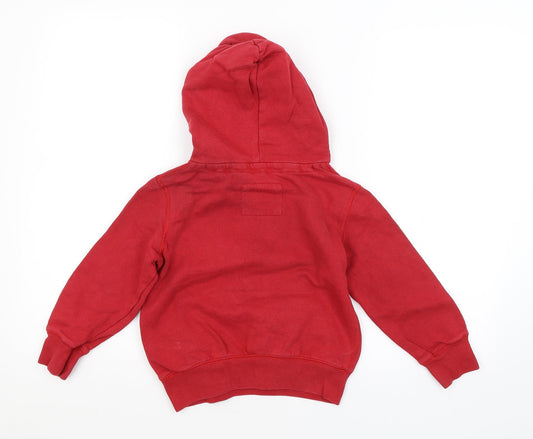 LOGG Boys Red Pullover Hoodie Size 5-6 Years