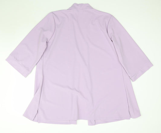 Nicole Collection Womens Purple Jacket Blazer Size XL
