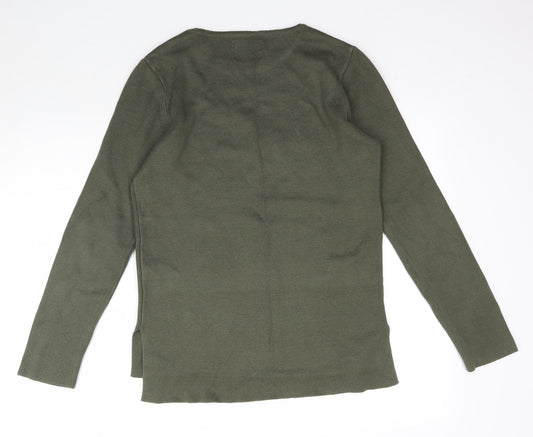 Topman Mens Green Knit Pullover Jumper Size XS