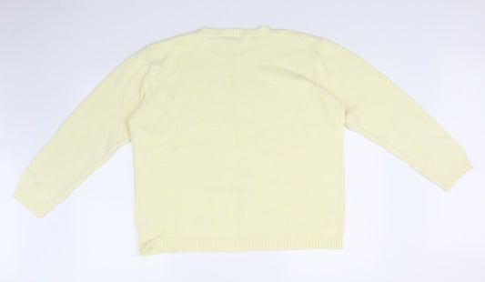 BHS Womens Yellow Pullover Sweatshirt Size 20
