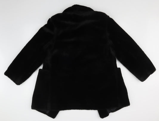 Prima Womens Black Overcoat Coat