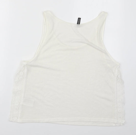 H&M Womens White Basic Tank Size M