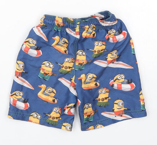 NEXT Boys Blue Bermuda Shorts Size 2-3 Years - Minions