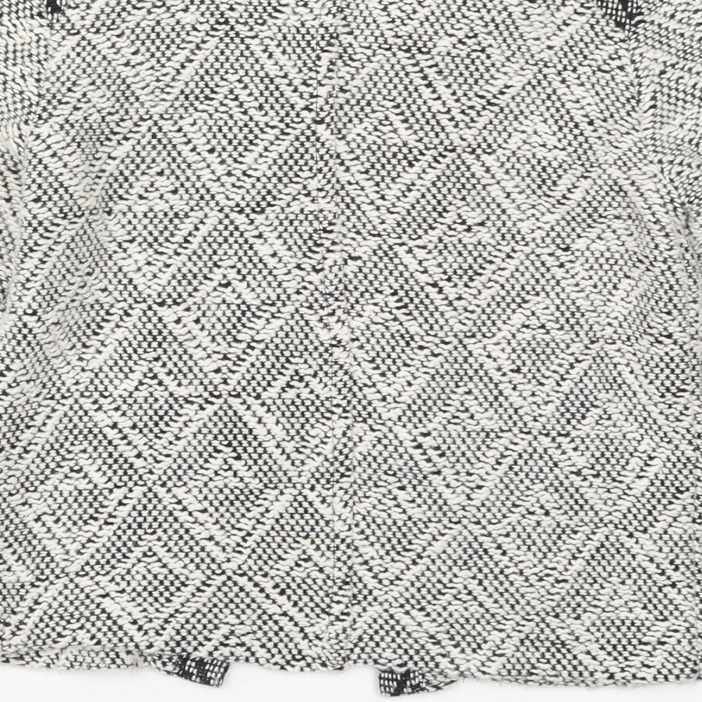 Miss Selfridge Womens Grey Argyle/Diamond Jacket Size 8