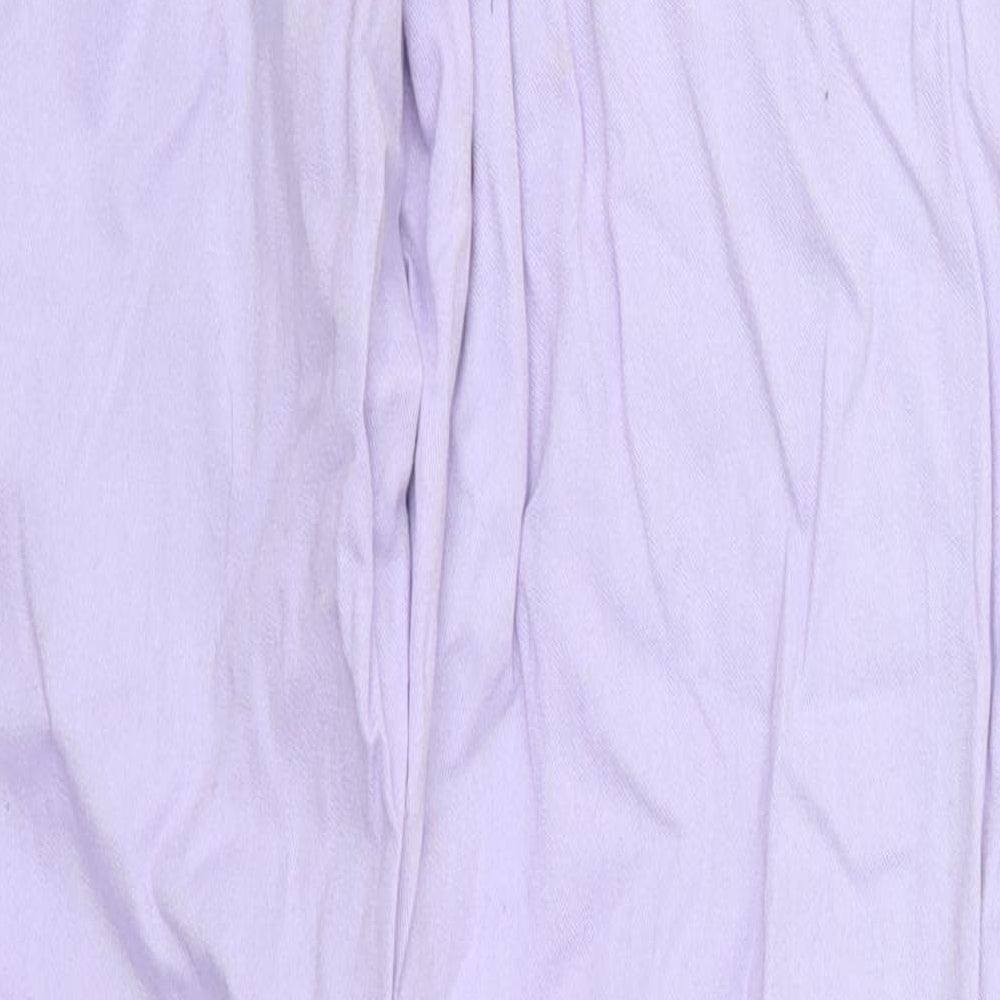 New Look Womens Purple Trousers Size 8 L30 in