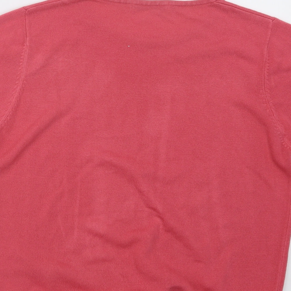 Marks and Spencer Womens Pink Knit Pullover Jumper Size 16