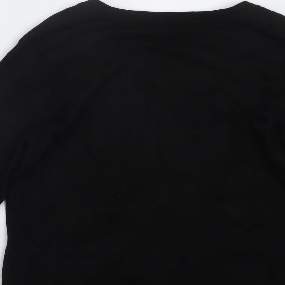 Precis Womens Black Pullover Jumper Size M