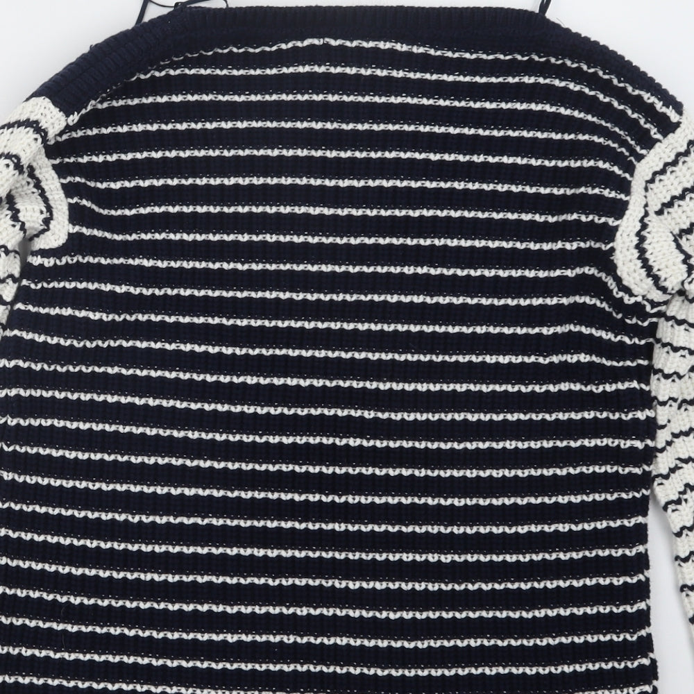 Marks and Spencer Womens Blue Knit Pullover Jumper Size S